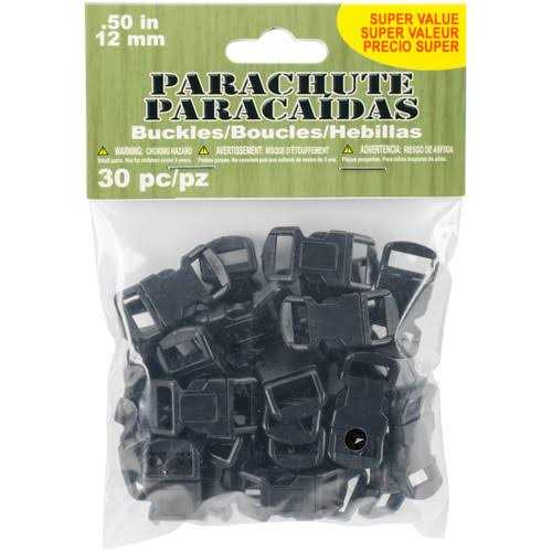 Pepperell Parachute Cord Buckles 15mm 30 Pkg - Cheap Fitting