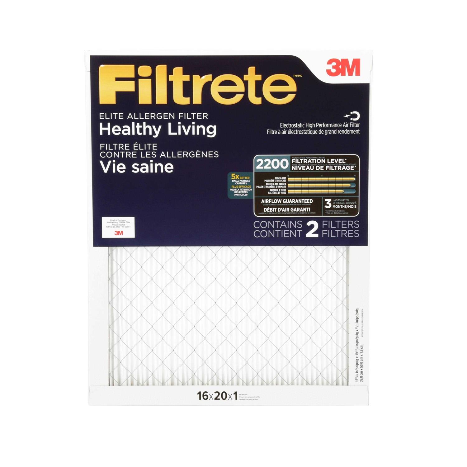 Filtrete Elite Allergen Filter MPR 2200 - Cheap Fitting