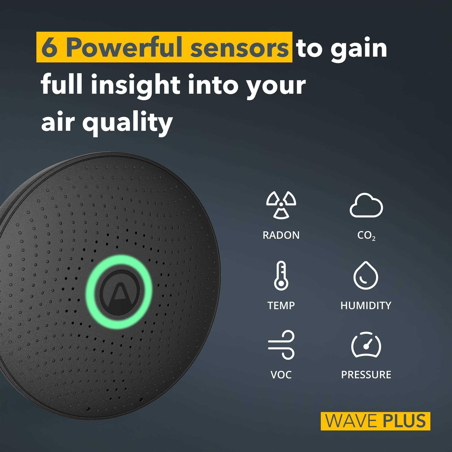 Airthings 2911 Wave Plus Black LTD Edition - Cheap Fitting