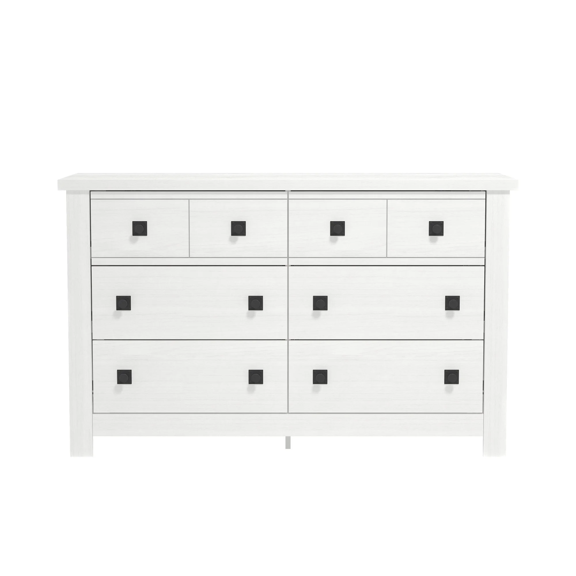 Hillsdale Addison Farmhouse 6 Drawer Dresser, Driftwood Gray - Cheap Fitting