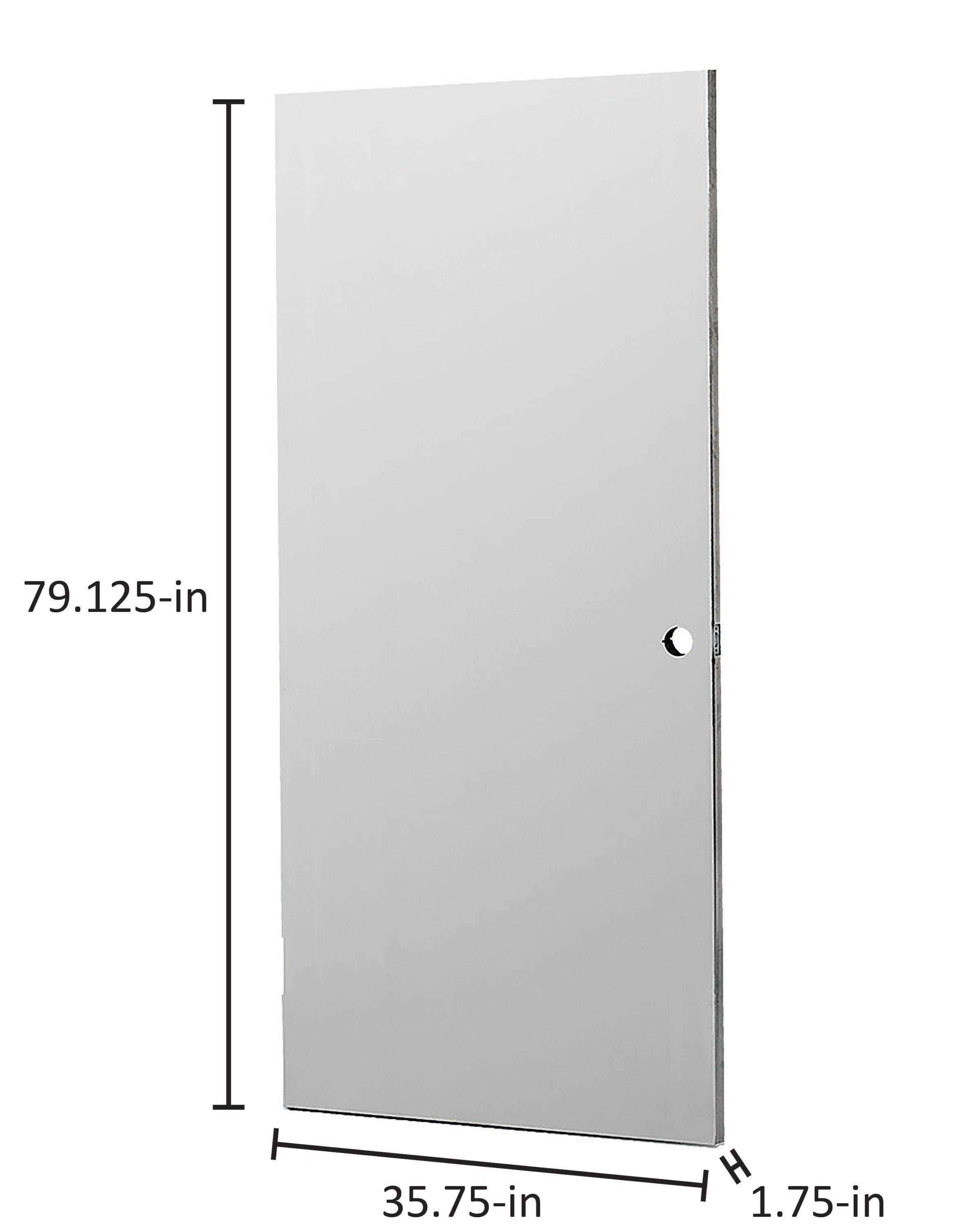 L.I.F Industries 36 in. x 80 in. Gray Fire Primed Steel Commercial Door Slab LOW14205 - Cheap Fitting