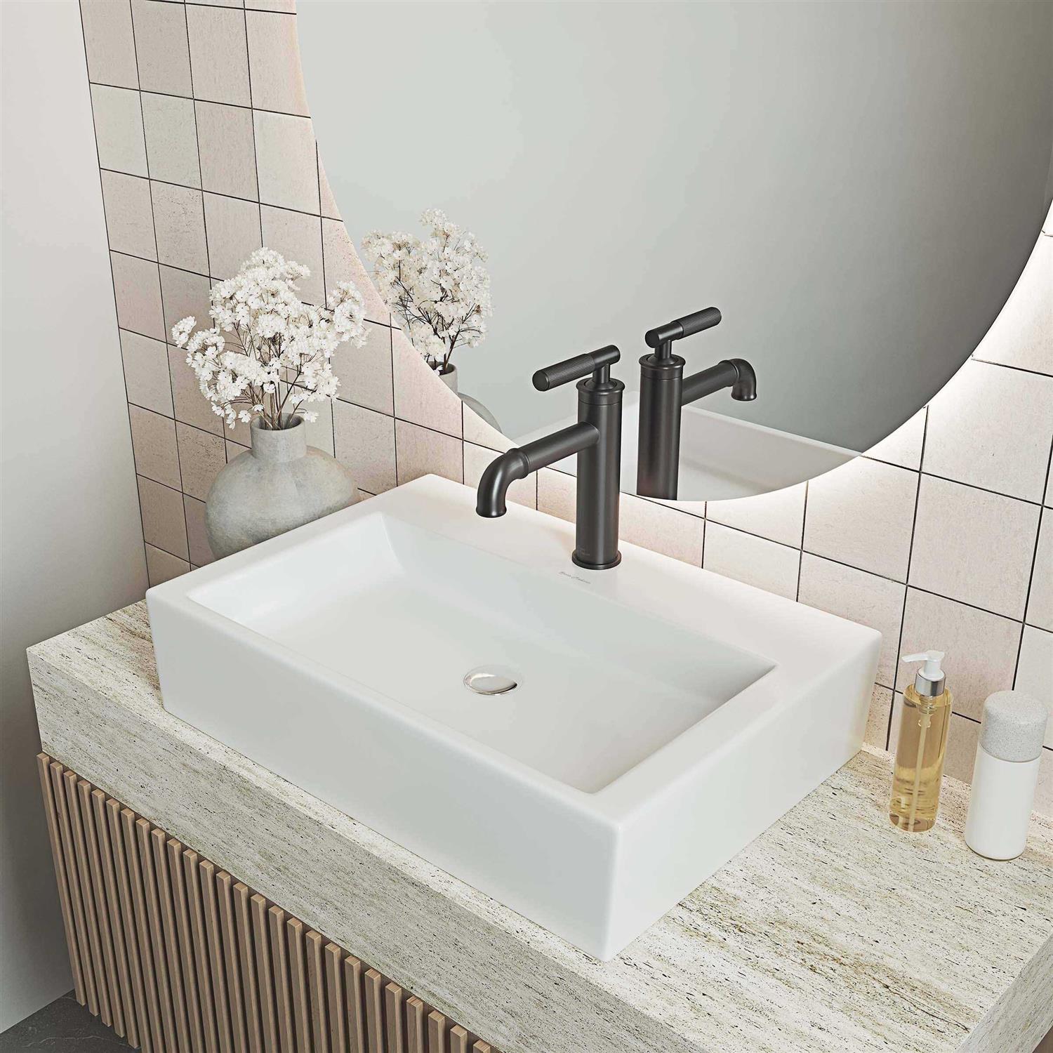 Swiss Madison Claire 20 Rectangle Ceramic Vessel Sink - Cheap Fitting