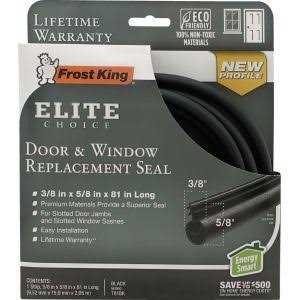 Frost King Door & Window Replacement Seal Black T81BK - Cheap Fitting