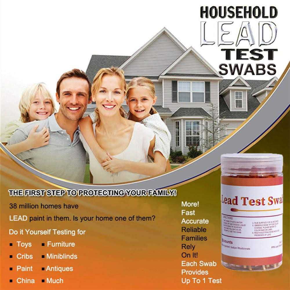 TONNYLAB Lead Test Kit with Testing Swabs Rapid Test Results in 30 Seconds - Cheap Fitting