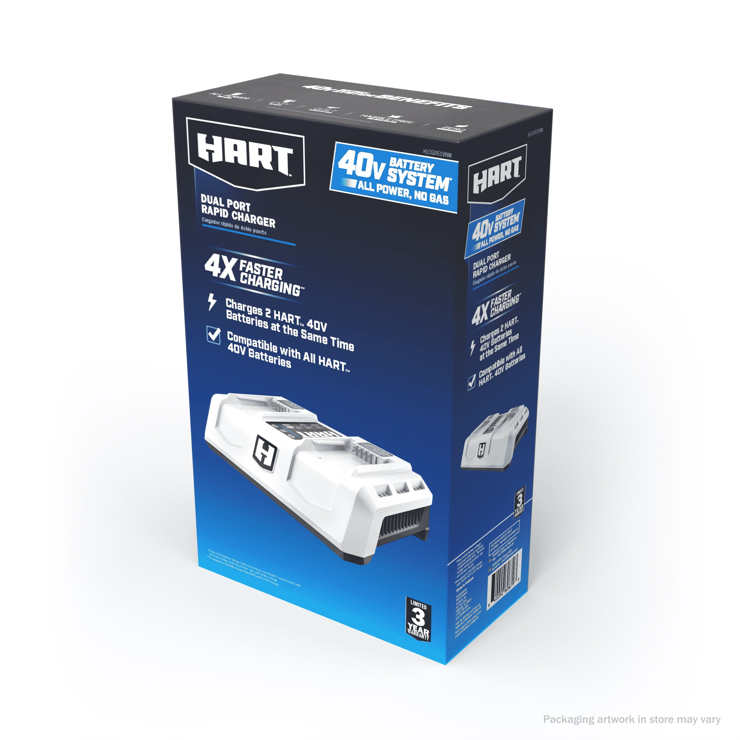 HART 40-Volt 6A Dual Port Rapid Charger - Cheap Fitting