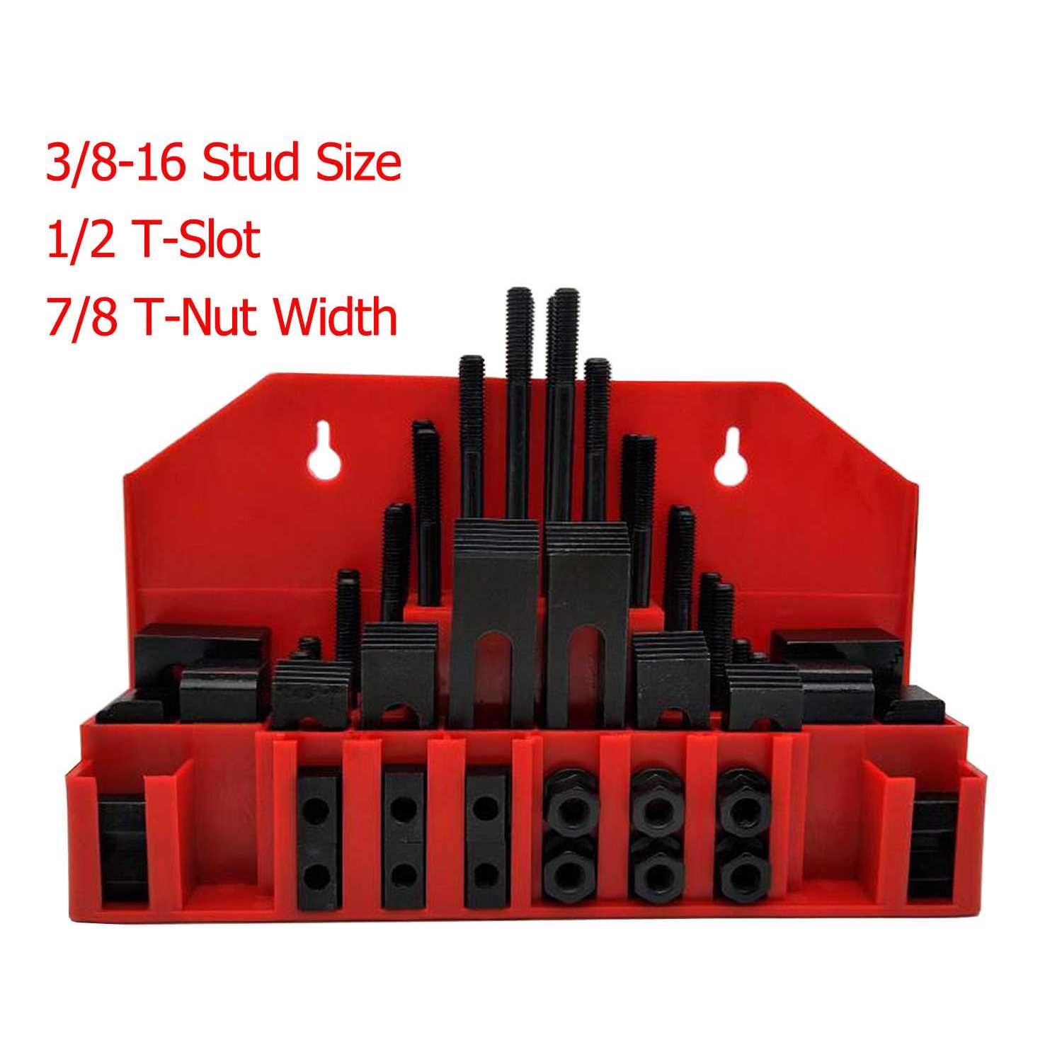 58Pc T-Slot Clamping Kit Mill Machinist Set Table Slots - Cheap Fitting