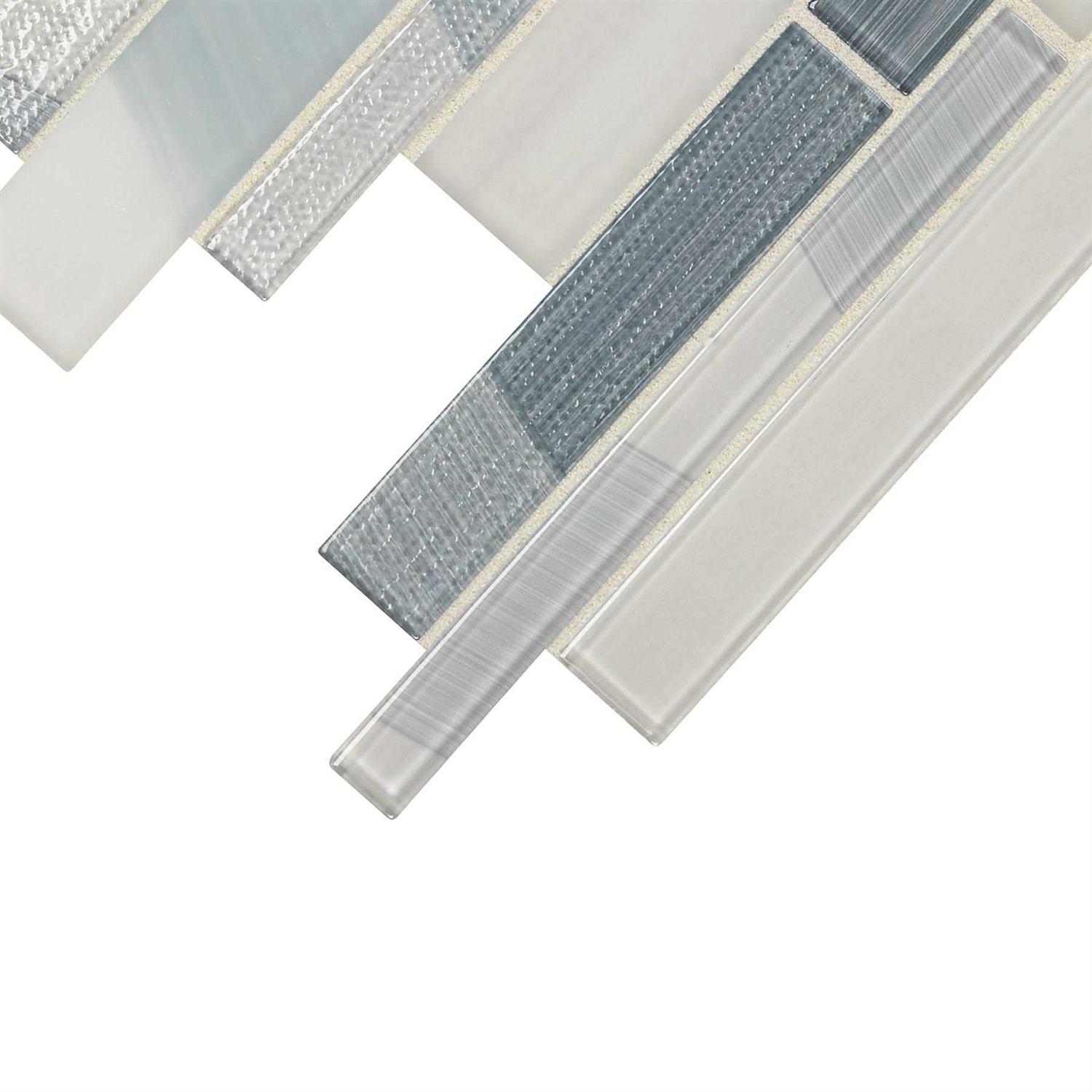 American Olean Delfino Ocean Reserve 11-in x 15-in Polished Glass Linear and Wall Tile DG08LNRANDMS1P - Cheap Fitting