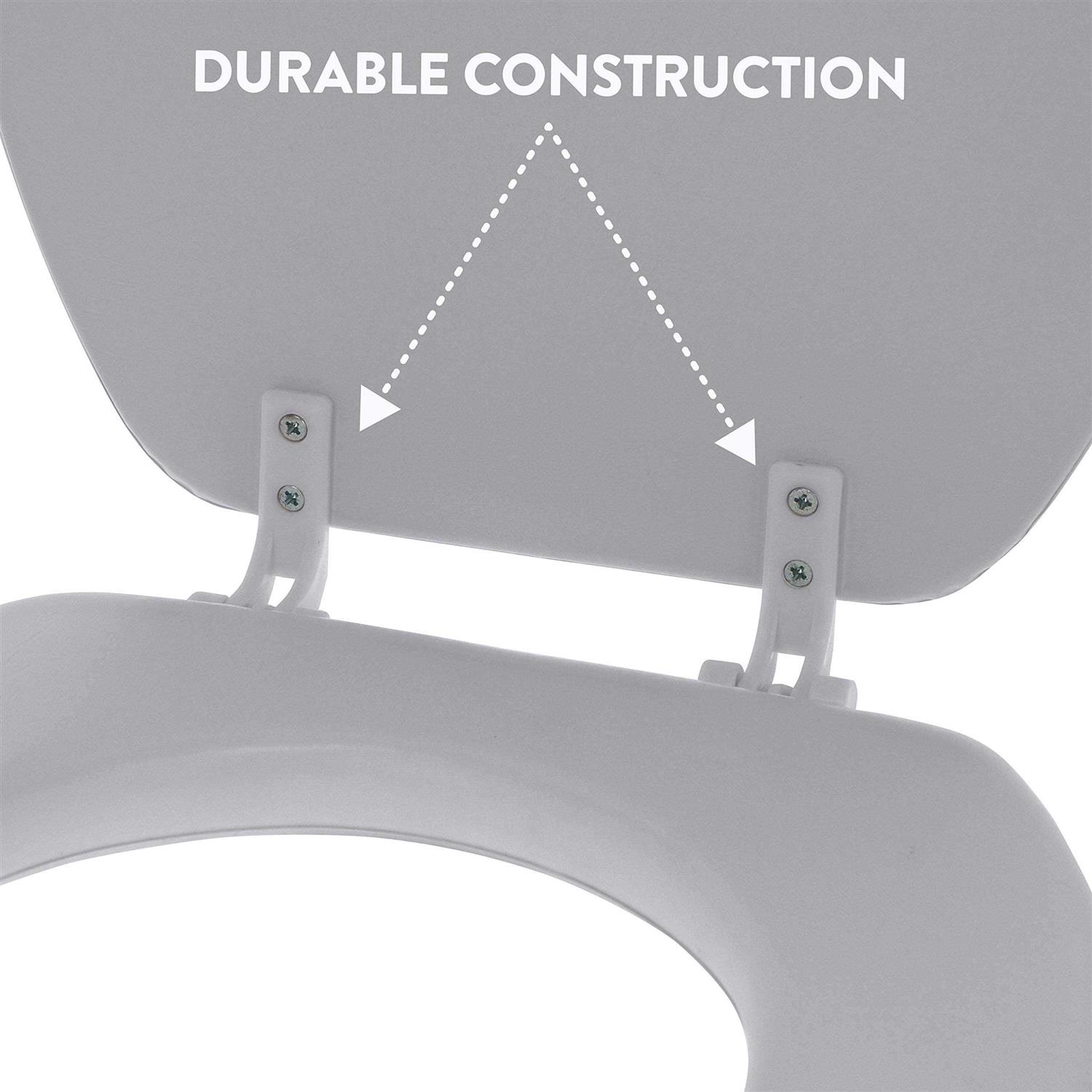 Ginsey Home Solutions Round Soft Cushioned Toilet Seat - Cheap Fitting