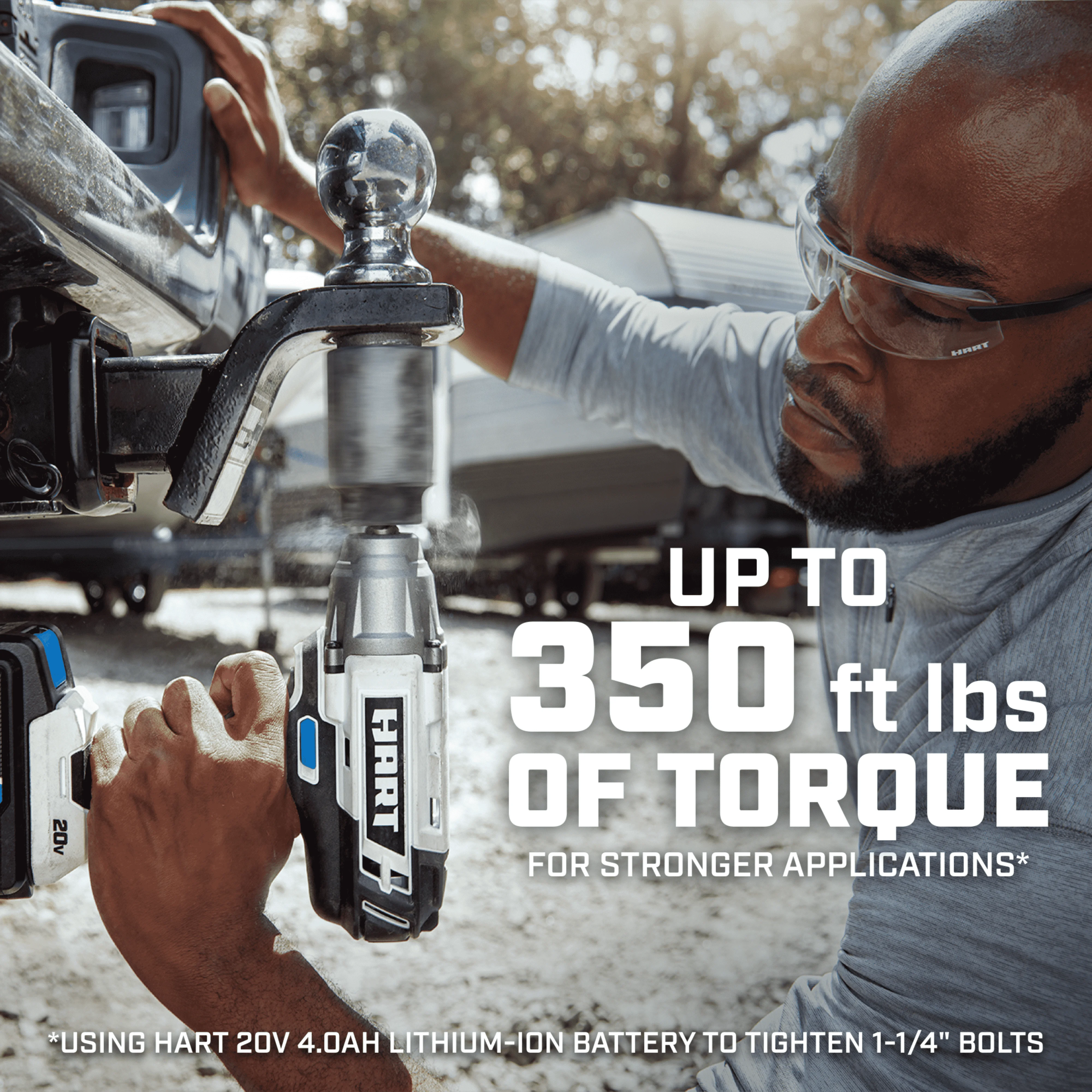 HART 20-Volt 1/2-inch Battery-Powered Impact Wrench (Battery Not Included) - Cheap Fitting