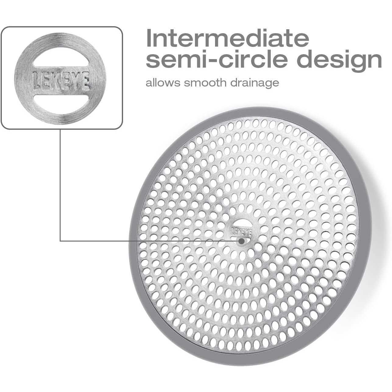 Lekeye Shower Drain Hair Catcher/Strainer/Stainless Steel And Silicone - Cheap Fitting