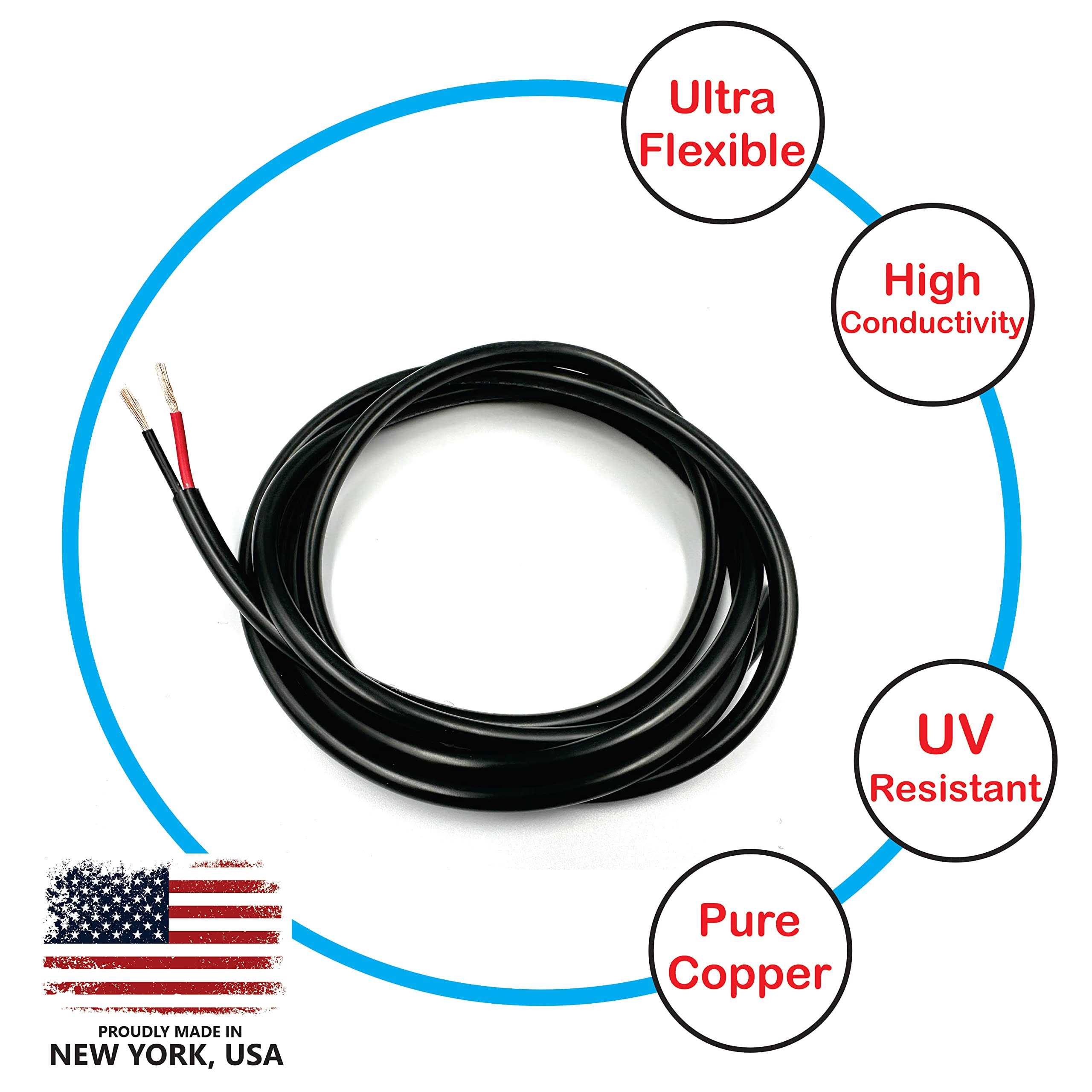 NATIONAL Wire&Cable Gauge 2 Conductors Premium Electrical Wire Made in USA - Cheap Fitting