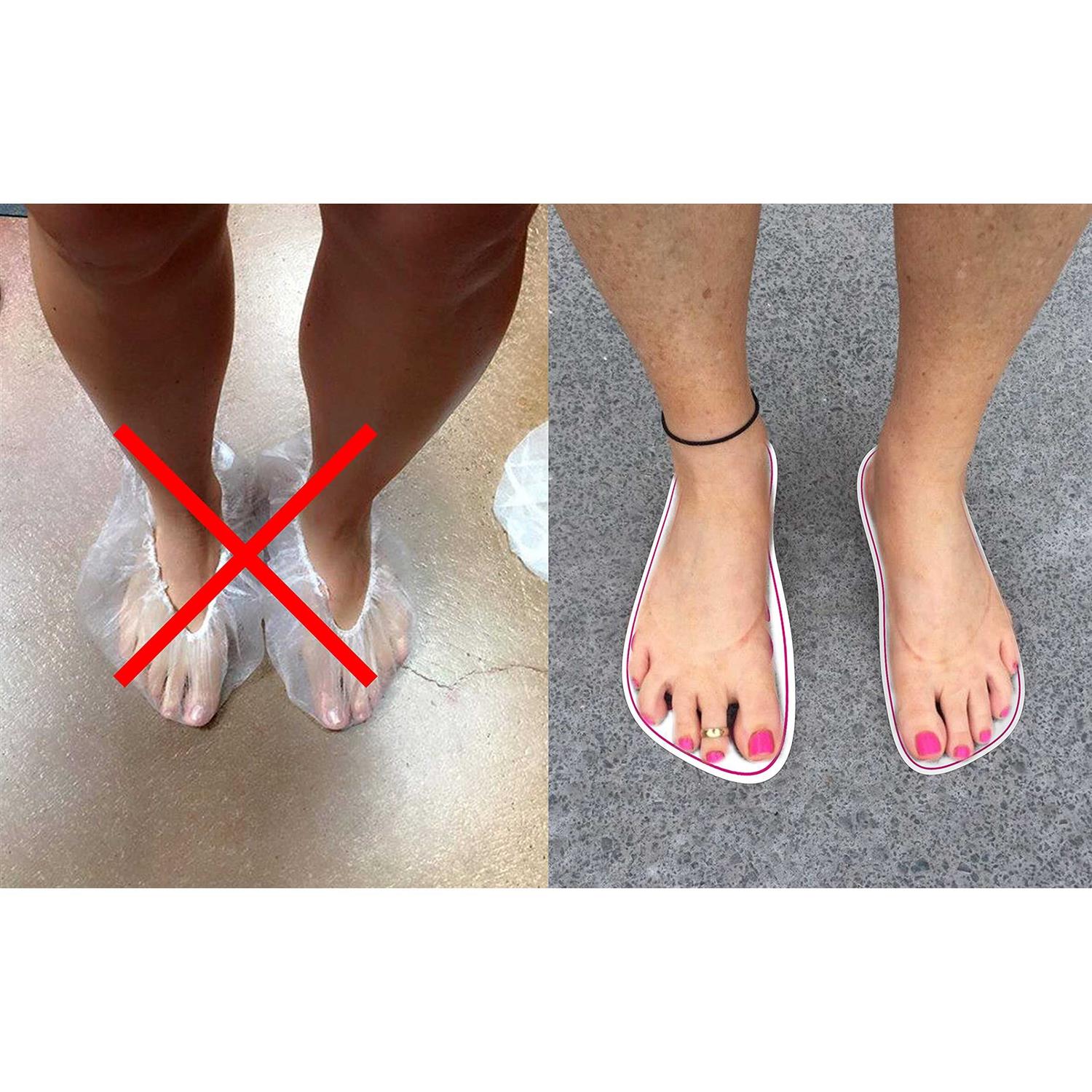 120pairs Disposable Sticky Spray Tan Feet Protector Pads For Sunless Airbrush Tanning - Cheap Fitting