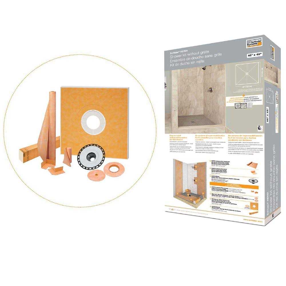 Schluter Systems Kerdi-Shower-Kit 48-in x 48 - Cheap Fitting