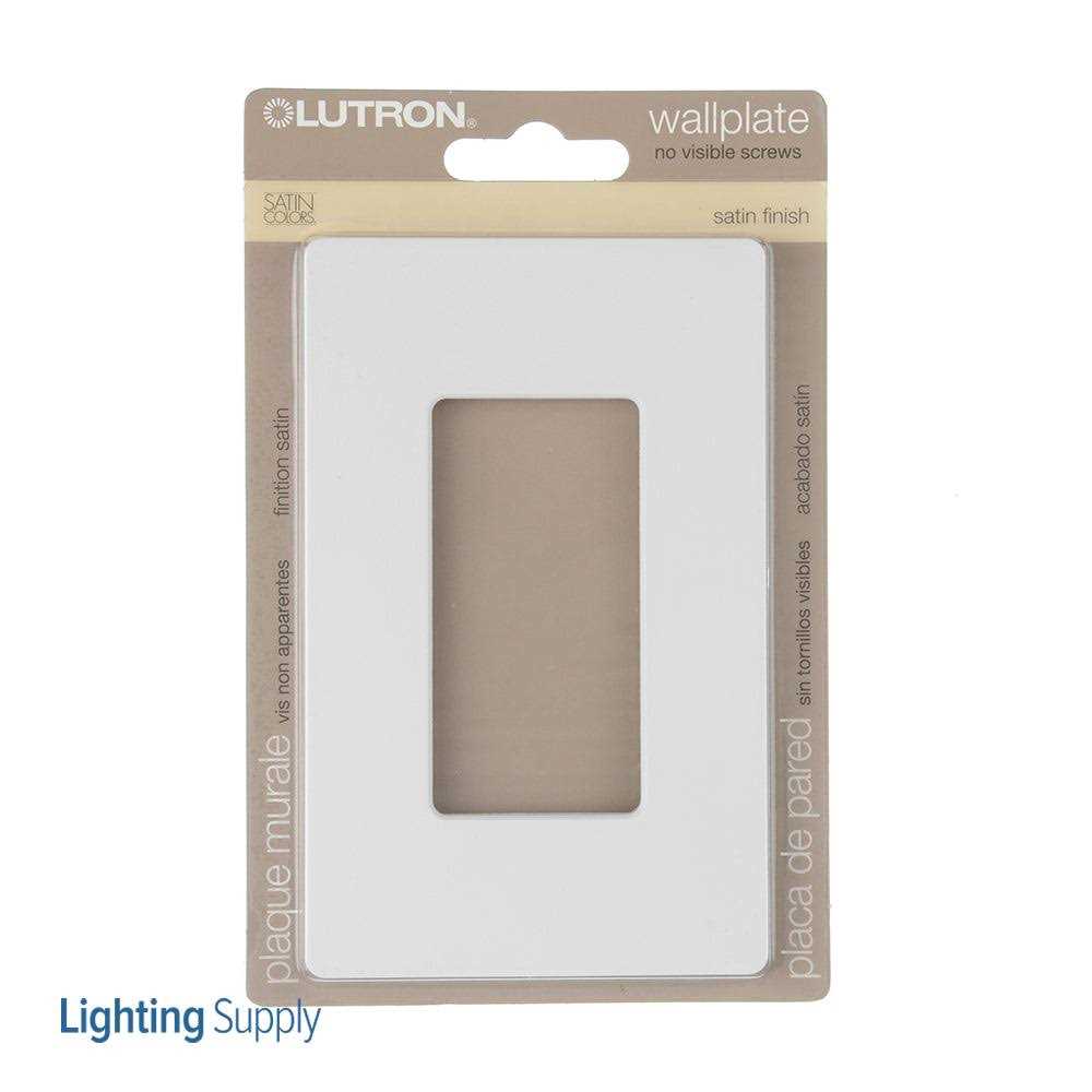 Lutron SC-1-SW Wallplate - Cheap Fitting