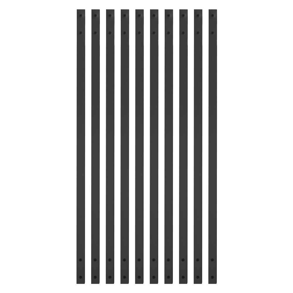 Deckorators 32 in. Black Aluminum Traditional Baluster - Cheap Fitting