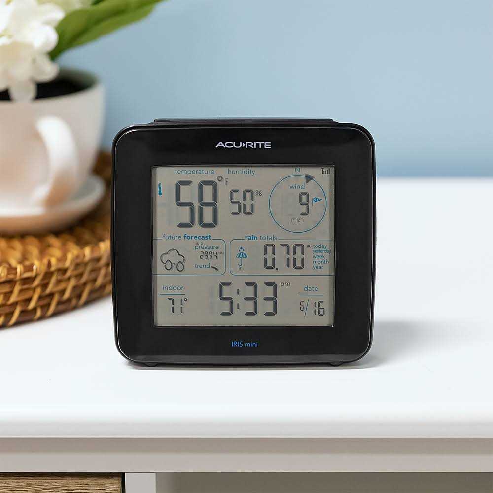AcuRite Iris Weather Station with Mini Wireless Display for Temperature, Humidity, Wind Speed, Wind Direction, and Rainfall 01122M - Cheap Fitting