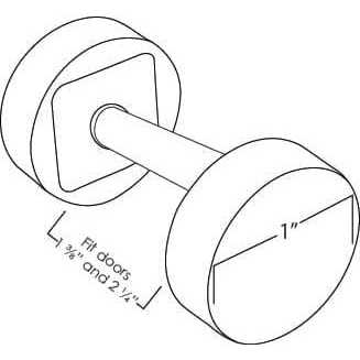 Stone Harbor Hardware Round Handleset Hole Cover Fits 1-3/8 inch to 2-1/4 inch Thick Doors - Cheap Fitting