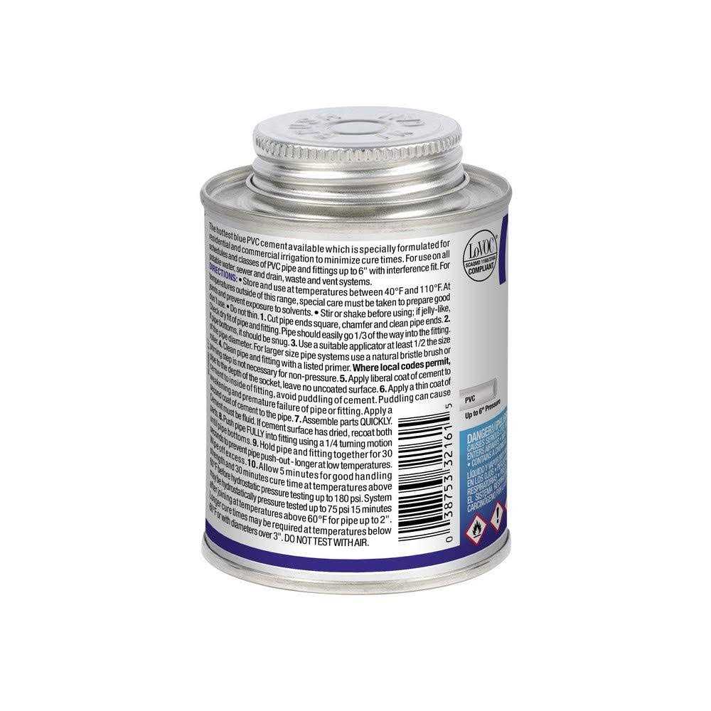 Oatey PVC Blue Lava Hot Cement. 8 oz 32161 - Cheap Fitting