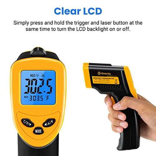 Etekcity Digital Thermometer Laser Infrared Temperature Gun Lasergrip 1080 - Cheap Fitting
