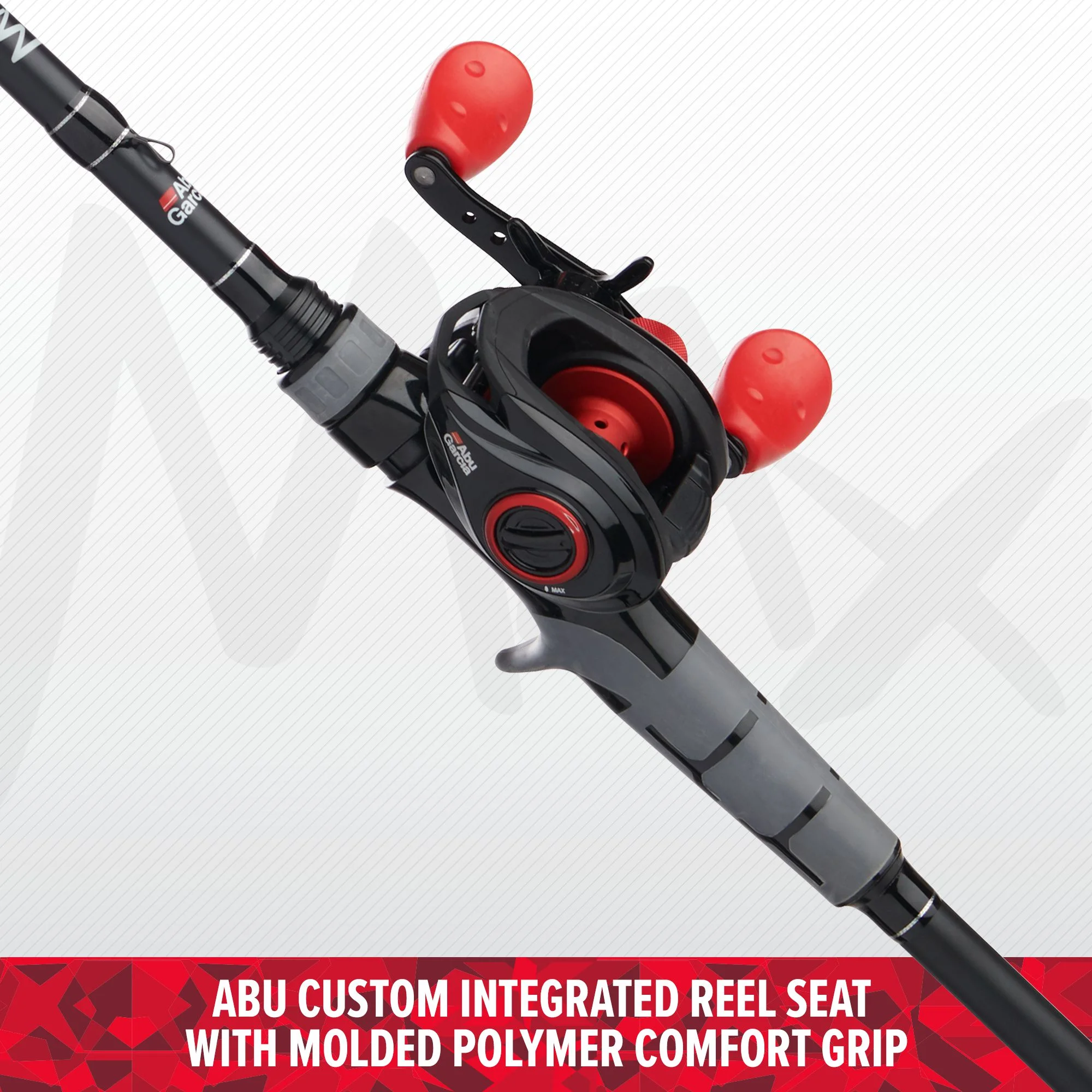 Abu Garcia 7' Max X Black Baitcast Combo, Right Handle Position - Cheap Fitting