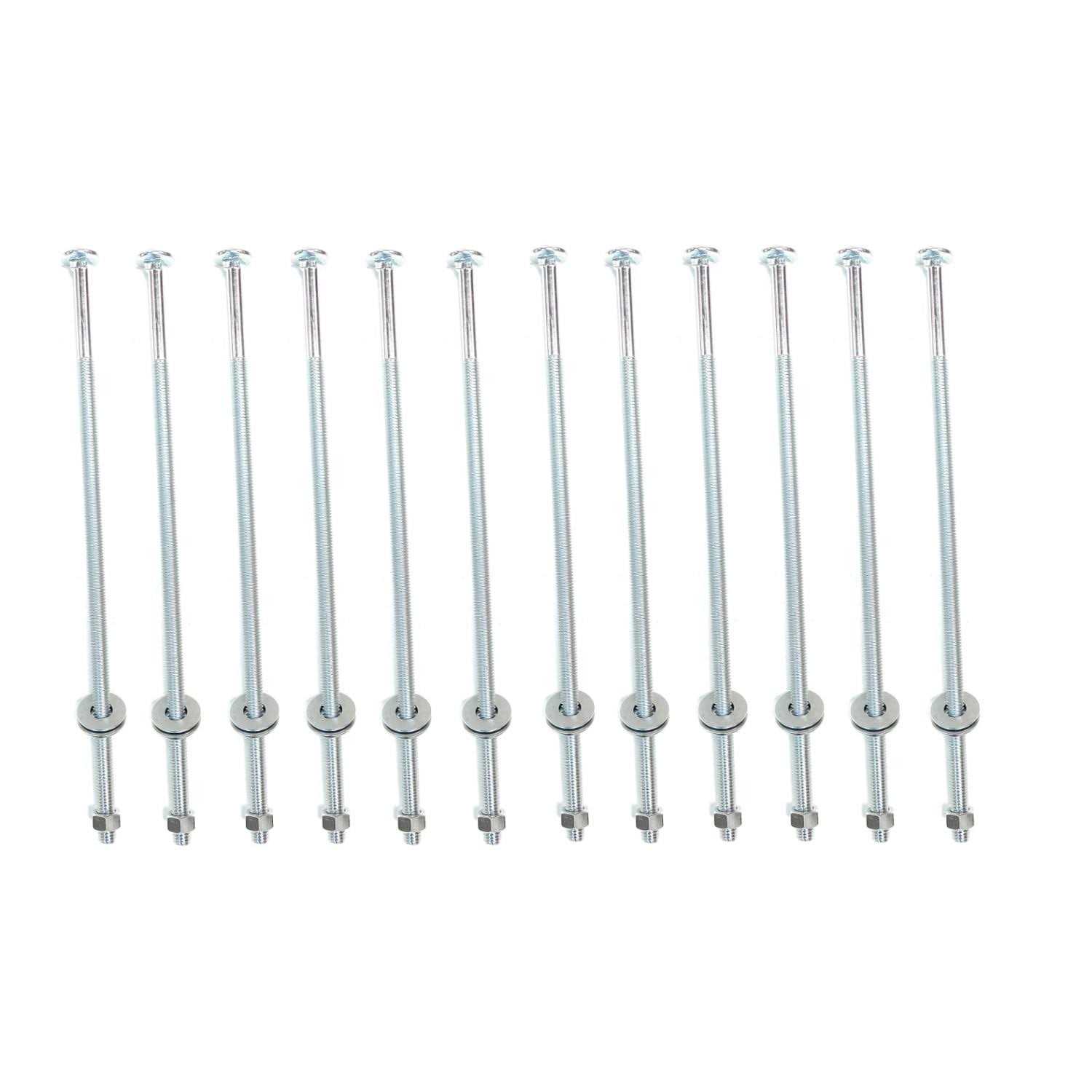 Onestock 3/8 x Threaded Steel Carriage Bolts with Nuts & Washers - Cheap Fitting