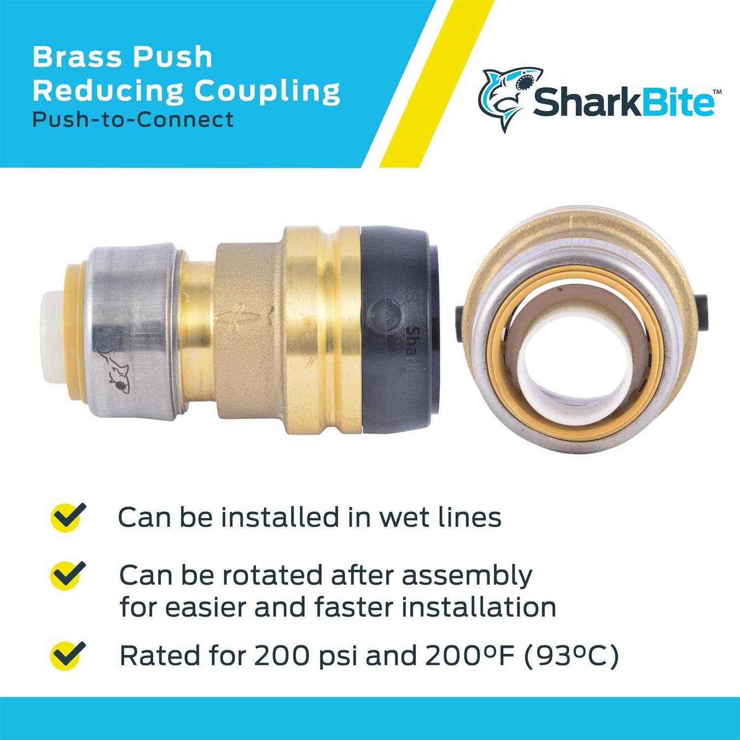 SharkBite 1-1/4-in x 1-in Push-to-Connect Reducing Coupling UXL013528 - Cheap Fitting