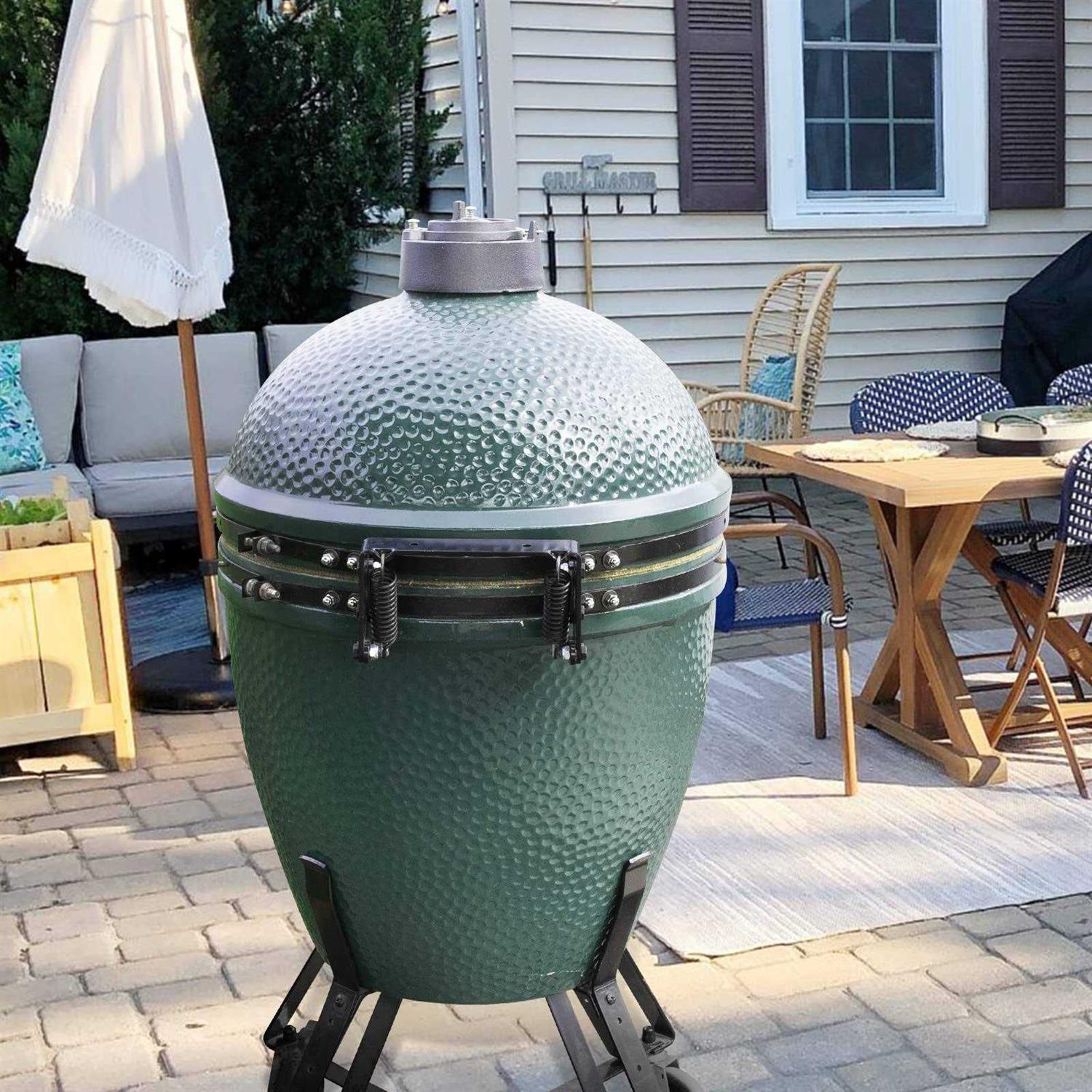 Hinge Assembly Kit fit Large Big Green Egg,Big Green Egg Accessories,Powder Coated Steel Hinge Set for Large Big Green Egg - Cheap Fitting