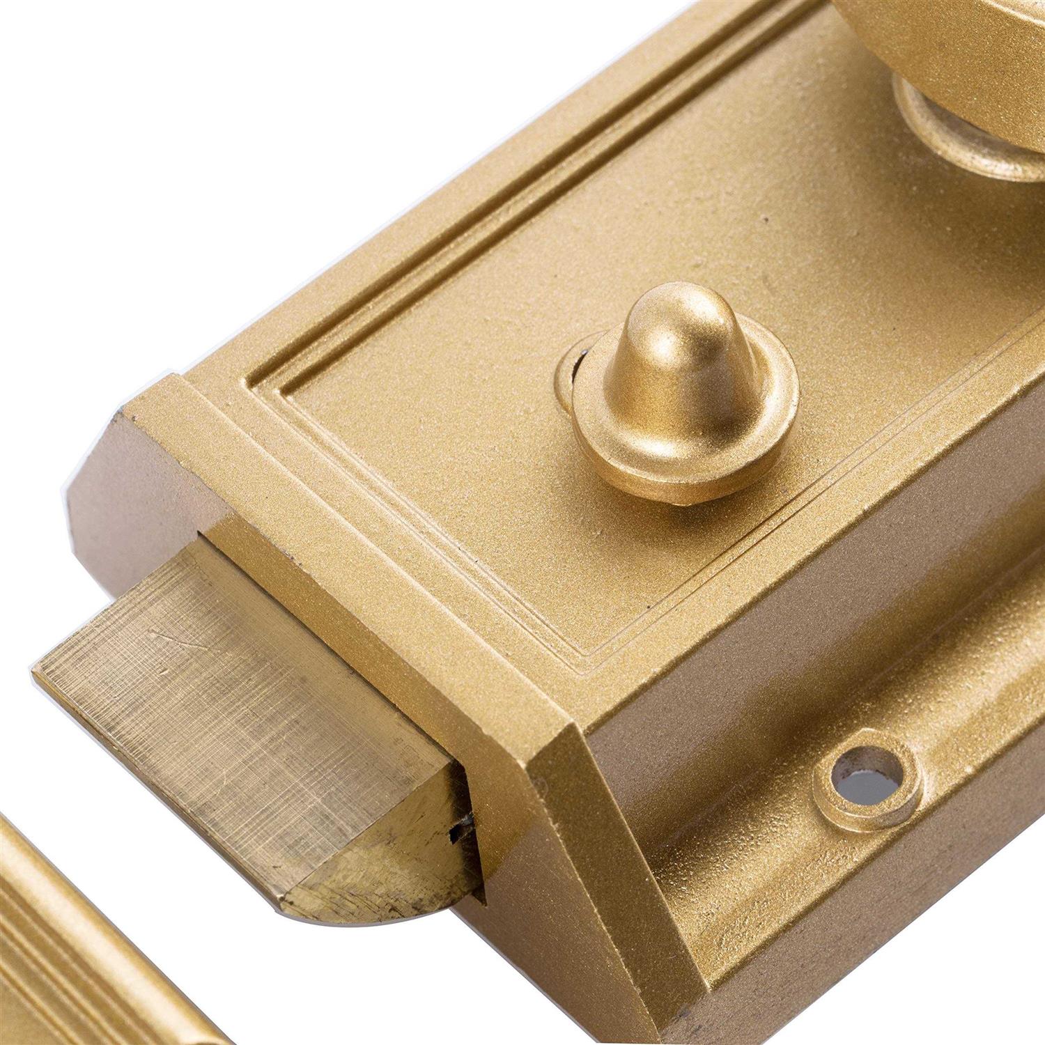 SUMBIN Night Latch Deadbolt Rim Lock,Antique Locks with Keys for Front Door - Cheap Fitting