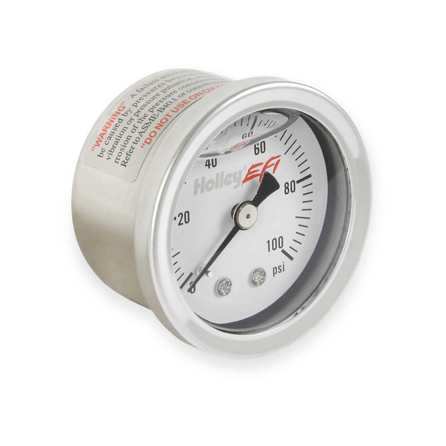 Holley EFI 26-507 Fuel Pressure Gauge - Cheap Fitting