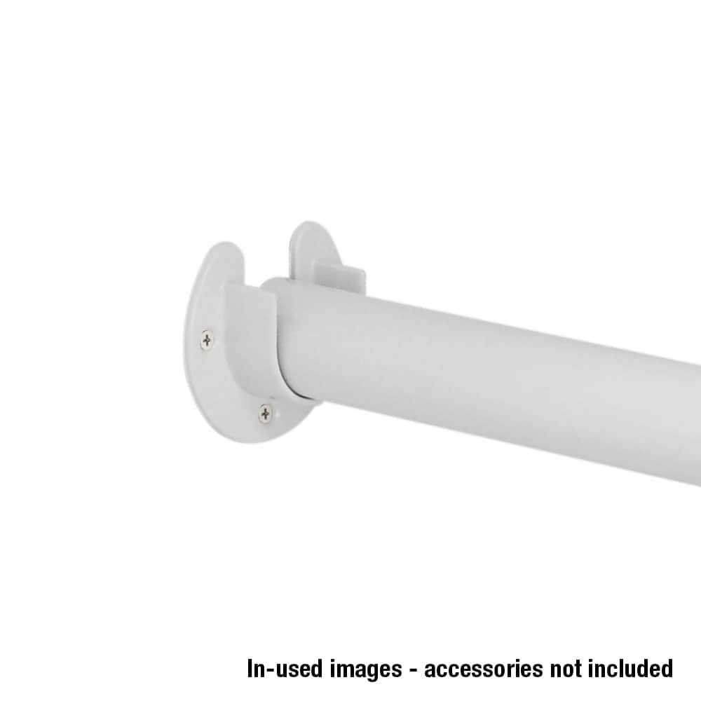 Style Selections White Closet Rod Flange Set 23723PHSLG - Cheap Fitting