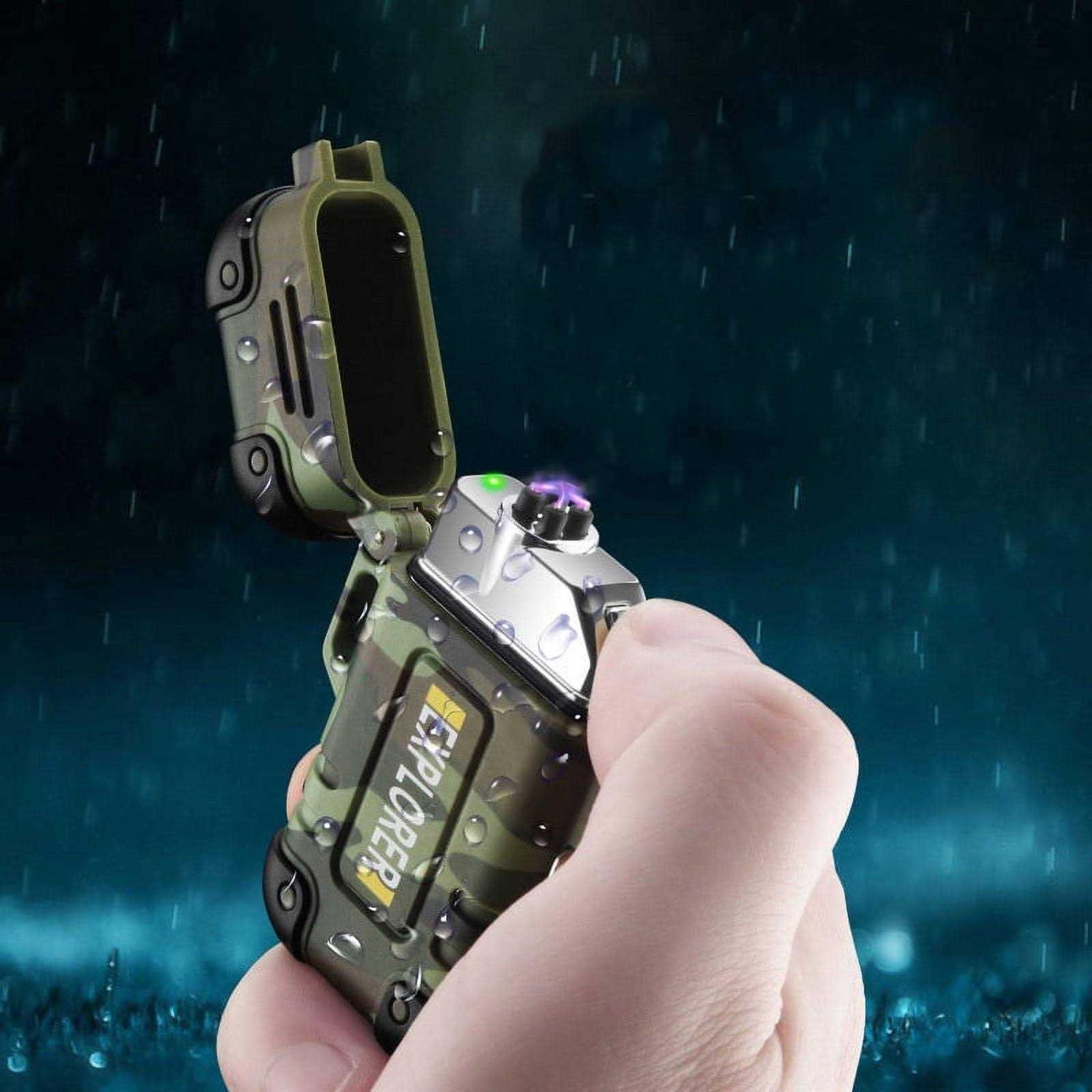 Sirius Survival Arc4 Waterproof/Windproof Plasma Lighter Top-Facing Dual Arc - Cheap Fitting