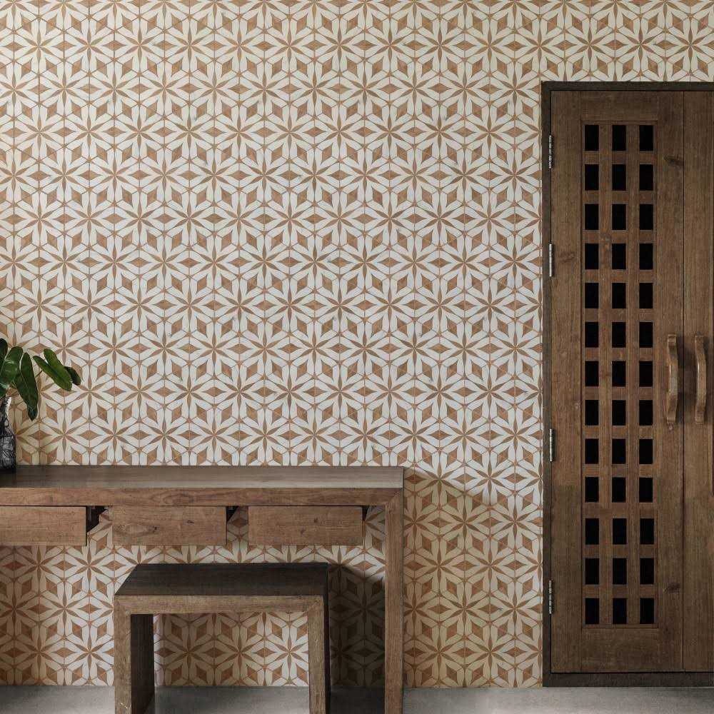 Merola Tile Llama Flower Loire 8-5/8 in. x 9-7/8 in. Porcelain Floor and Wall Tile - Cheap Fitting