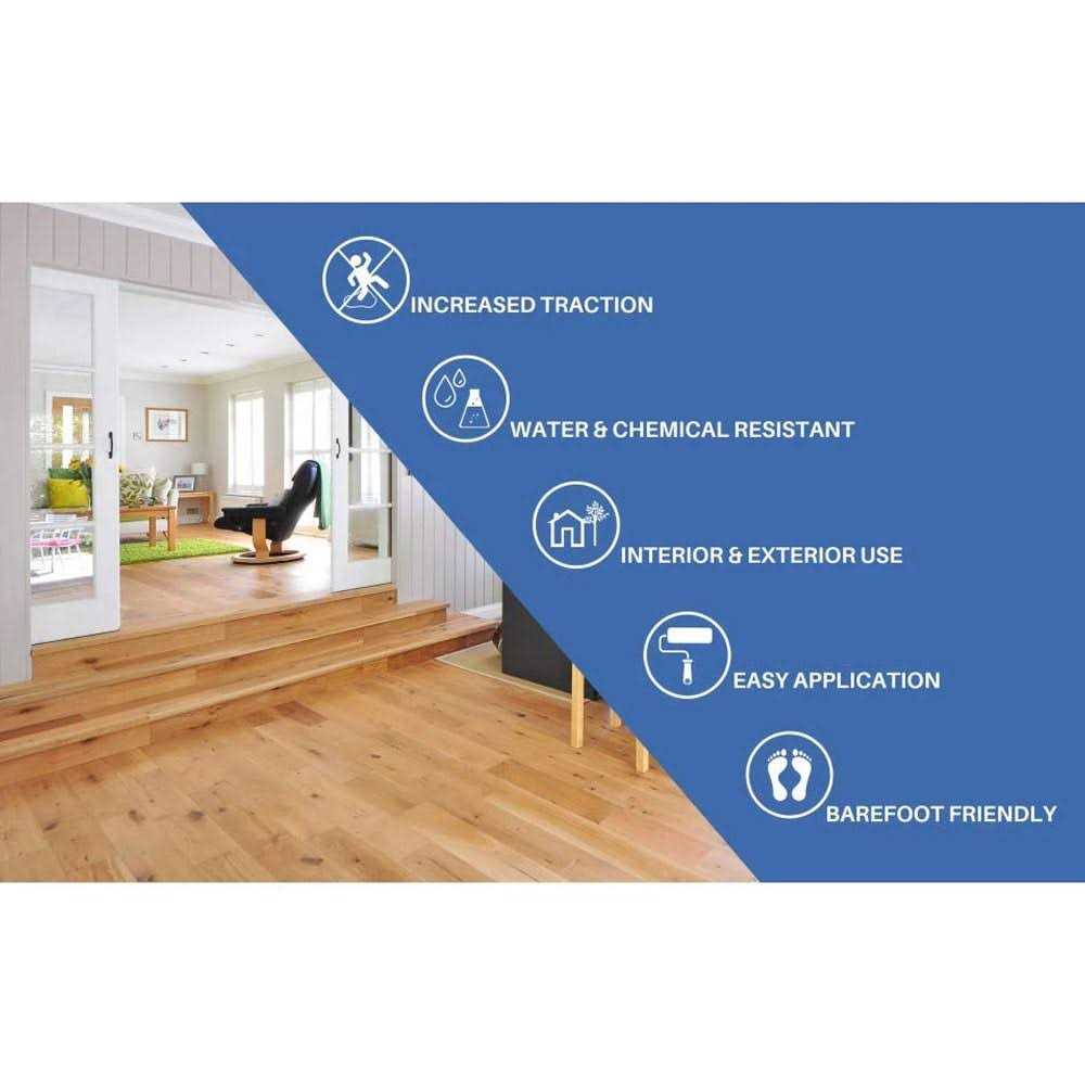 SlipDoctors Floor Grip Clear Gloss Interior/Exterior Anti-skid Porch and Floor Paint S-CT-FGGLS1G - Cheap Fitting