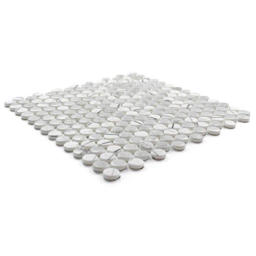 Eterna Penny 12 x 12 Recycled Penny Glass Mosaic Tile The Tile Life - Cheap Fitting