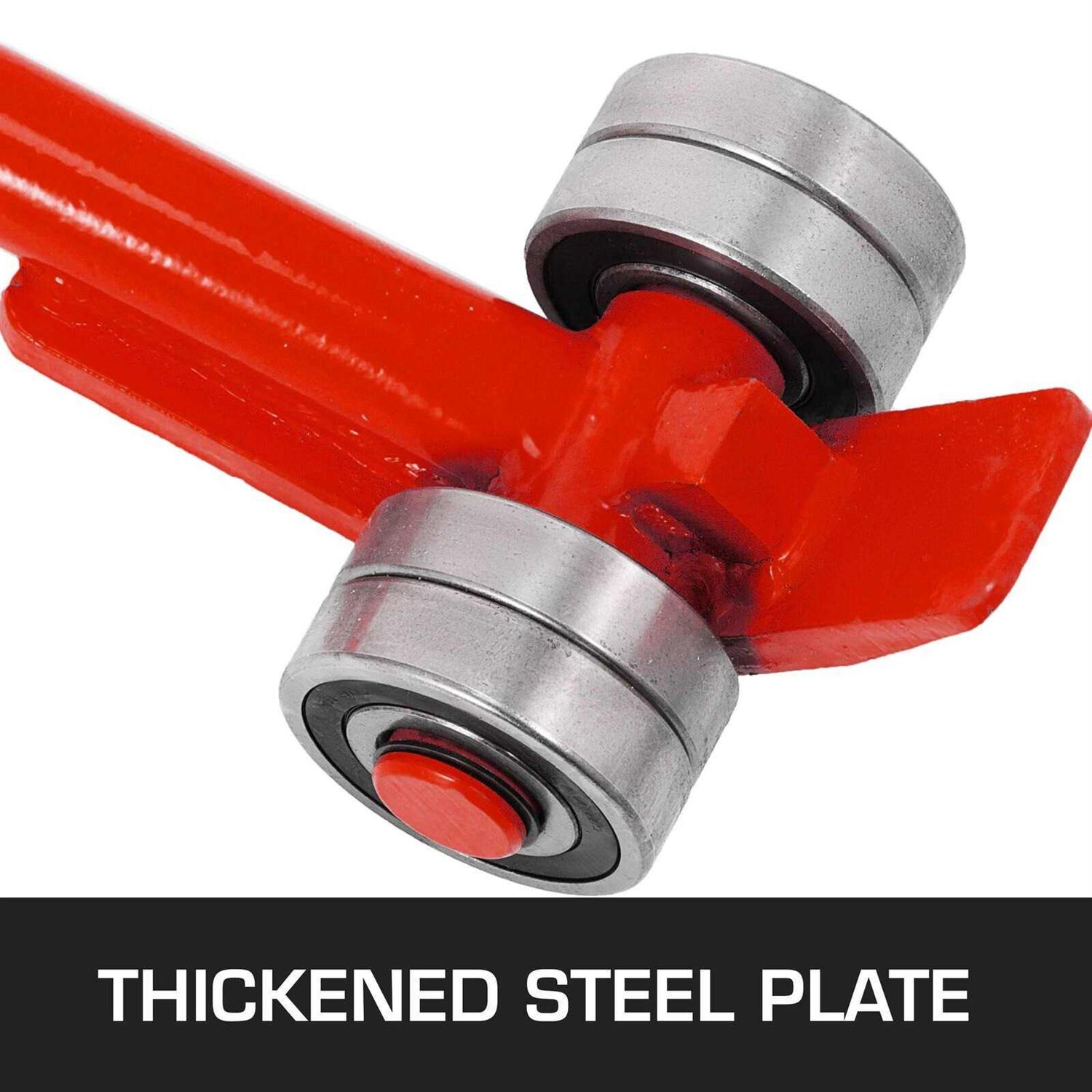 VEVOR 3T Prylever Bar 6600 lbs Capacity Steel Pry Lever Bar Heavy Duty with Wheels Prylever Length Handle - Cheap Fitting