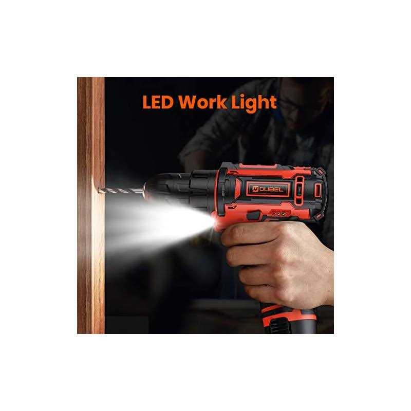 Drill Set OUBEL 12V Cordless Drill with 42 Acessories Home Power Drill Cordless with 3/8 Keyless Chuck - Cheap Fitting