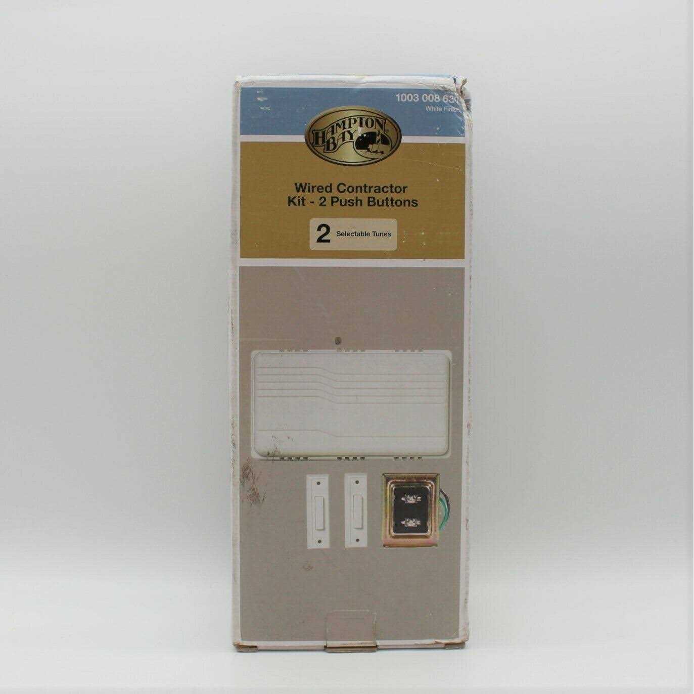 Hampton Bay Wired Door Chime Contractor Kit - Cheap Fitting