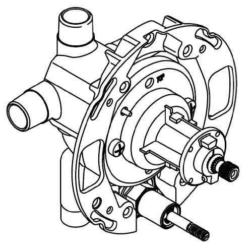 Kohler K-11748-K-NA Rite-Temp 1/2 Pressure-Balancing Valve with Push-Button Diverter - Cheap Fitting