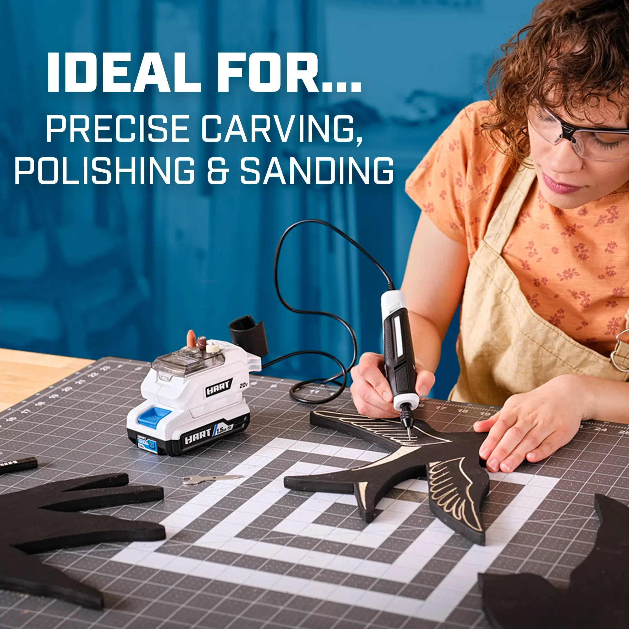 HART 20-Volt Cordless Precision Craft Rotary Tool Kit, Gen2 - Cheap Fitting