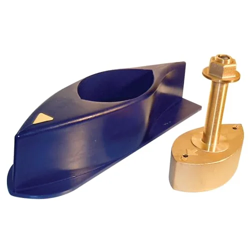 526T-HDD Bronze Broadband Thru-Hull Transducer w/Temp, Built-In Diplexer & Hi-Speed Fairing Block 1kW (10-Pin) - Cheap Fitting