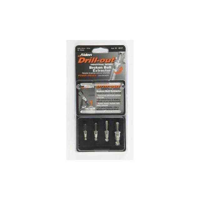 Alden 4017P Grabit Drill-Out Broken Bolt Extractor 4 Piece Kit - Cheap Fitting