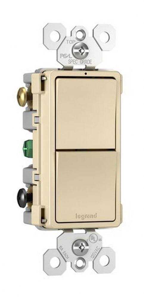 Legrand RCD33 Radiant Two Single Pole/3-Way Switches - Cheap Fitting