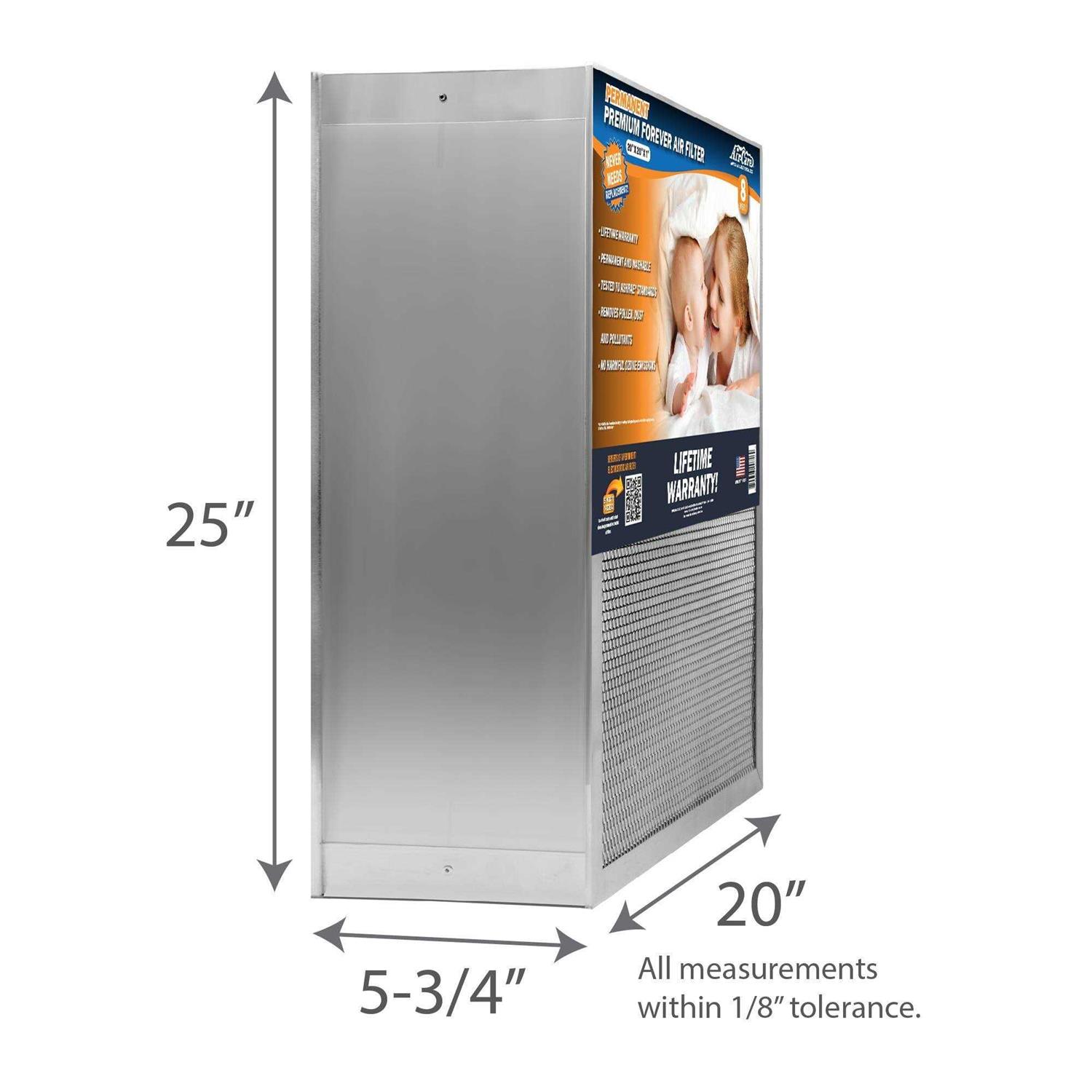 Air-Care Deep Permanent Electrostatic Washable Merv 8 Air Filter - Cheap Fitting