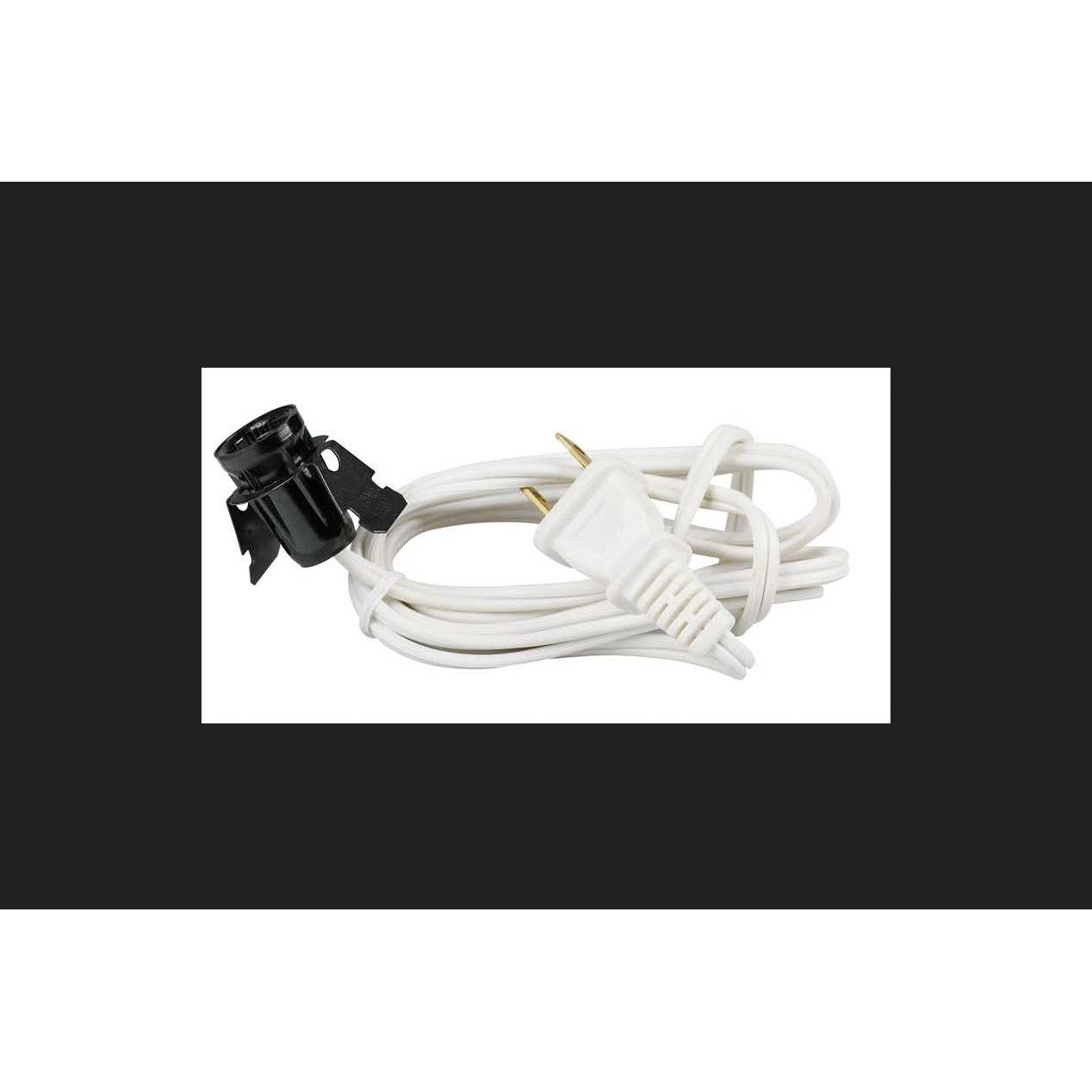 Westinghouse Cord & Socket 6′ White 23311-51 - Cheap Fitting