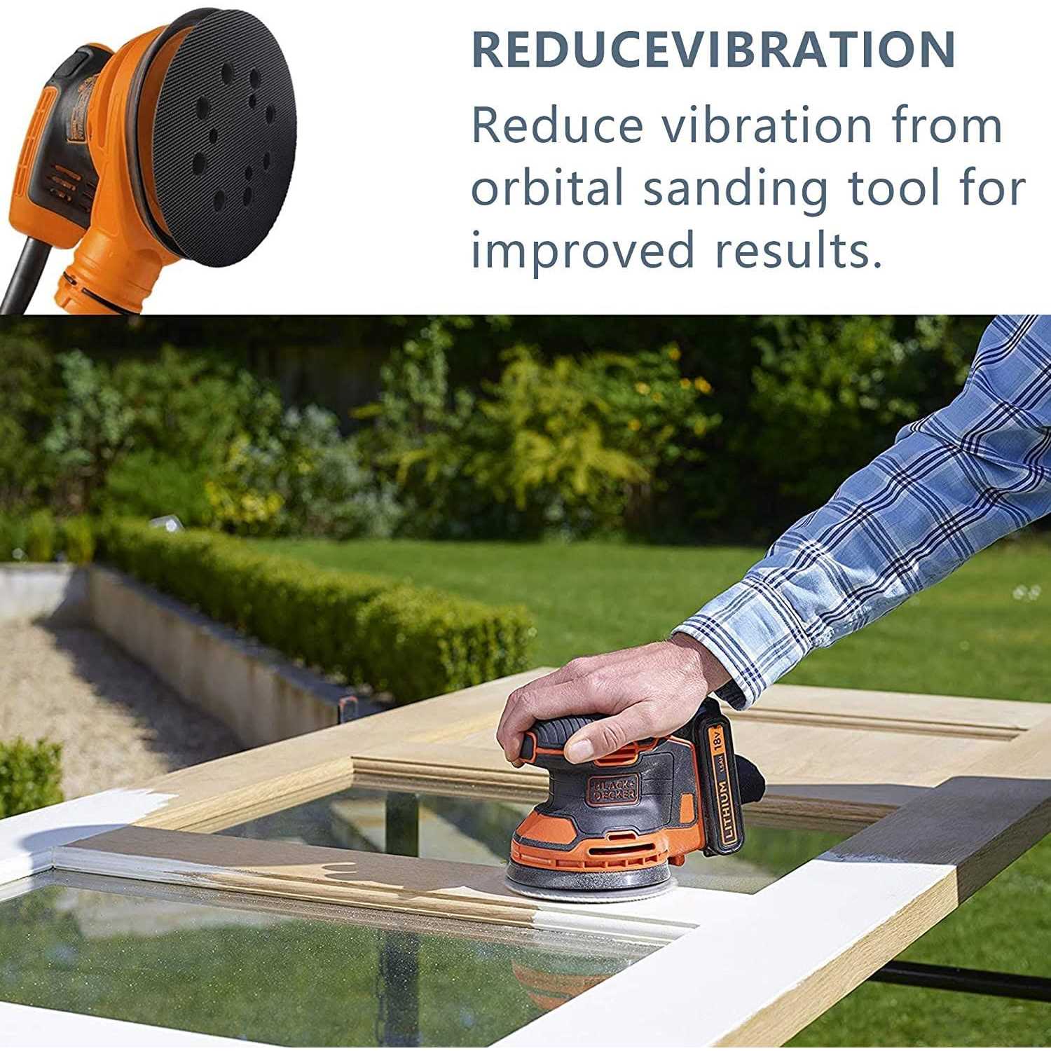 5 Inch Replacement Pad for DeWalt Orbital Sander DW4388,DW421 - Cheap Fitting