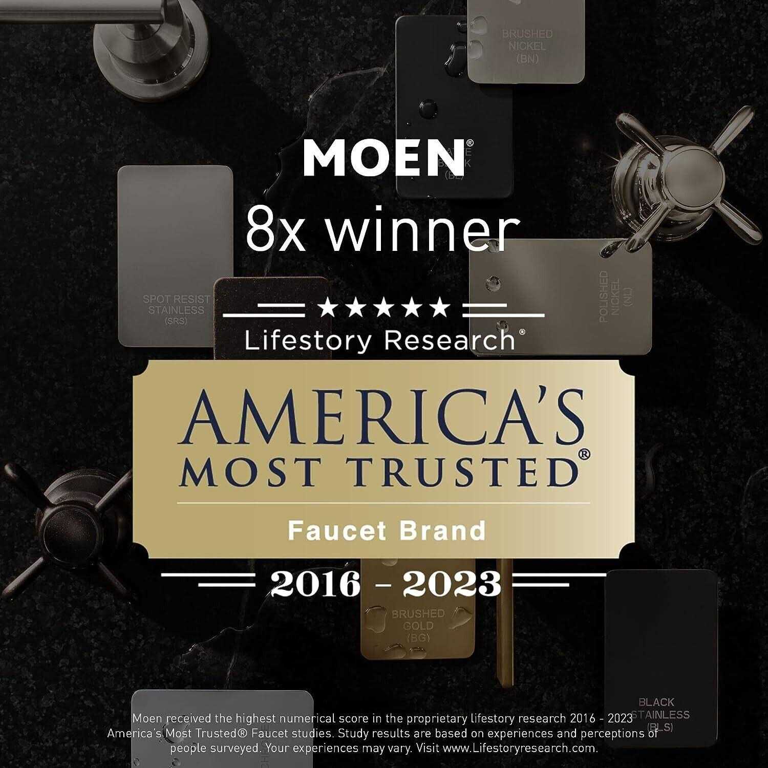 Moen 84760BL Genta Single Hole Single-Handle Bathroom Faucet in Matte Black - Cheap Fitting