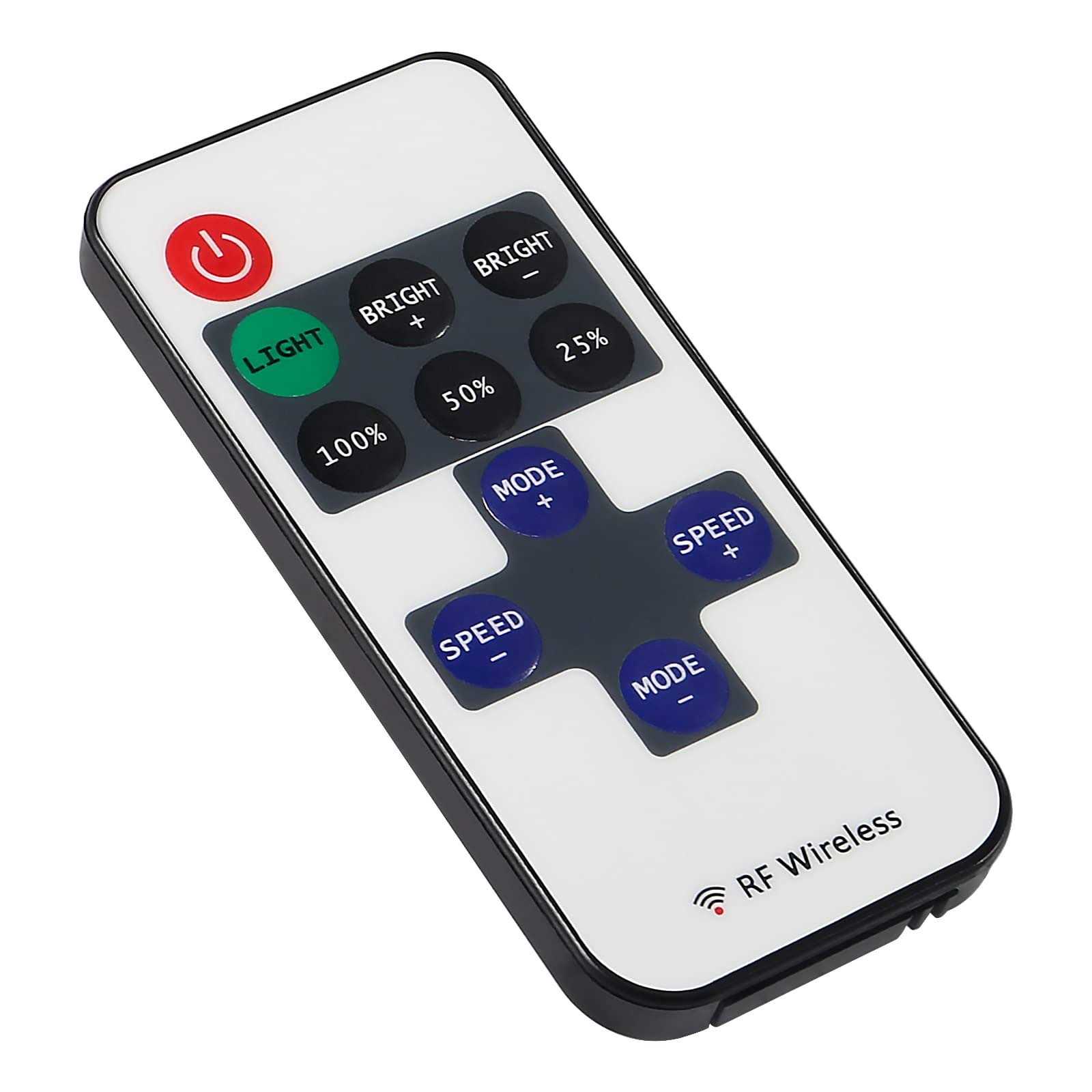 DIANN 4 Sets RF Mini Wireless Remote Controller 11 Key with DC 5-24 V for 3528 5050 Single Color LED Strip Lights Wireless Switch Control Dimmer - Cheap Fitting