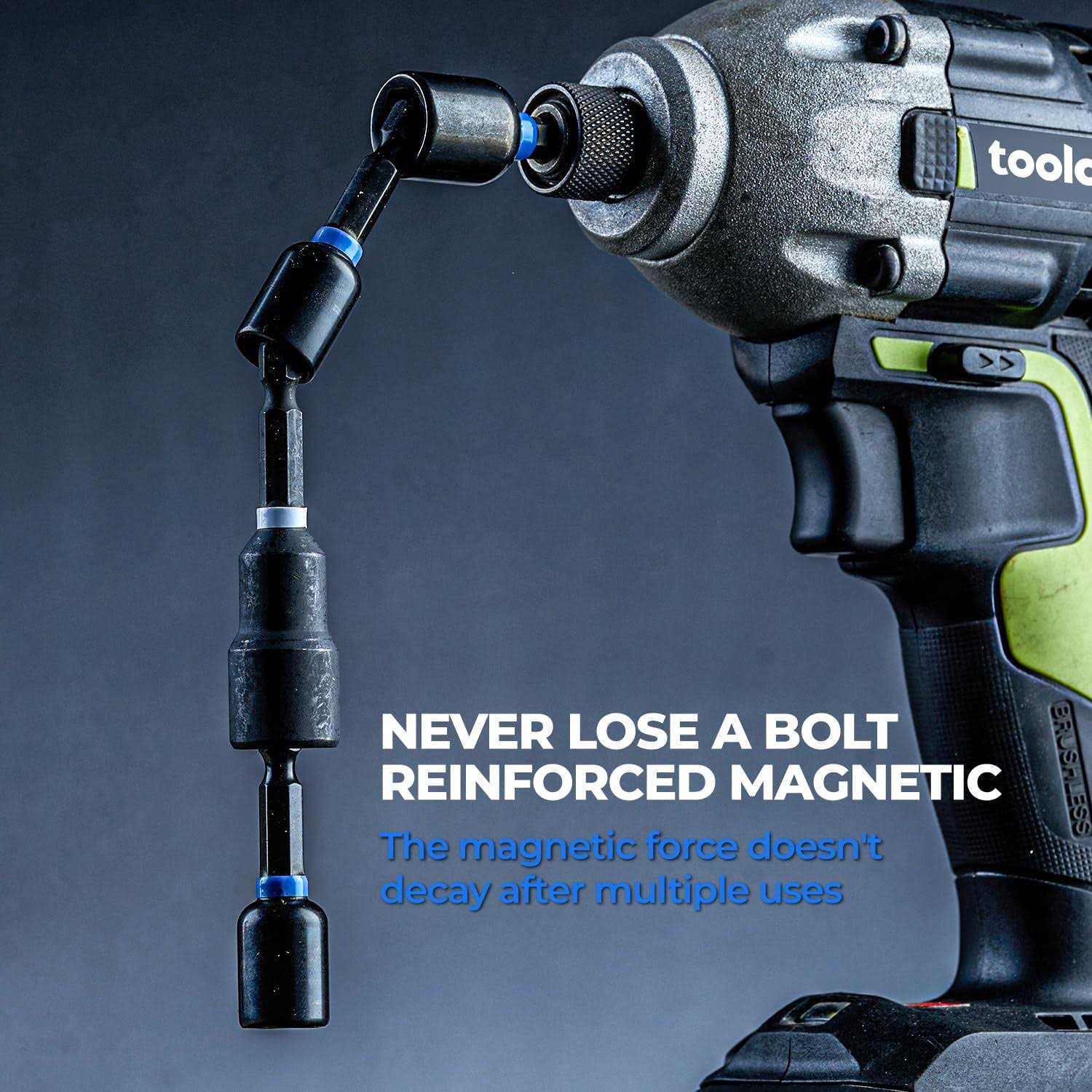 toolant Magnetic Nut Driver Set 34pcs Impact Driver Bit Set Deep Nut Driver Set - Cheap Fitting