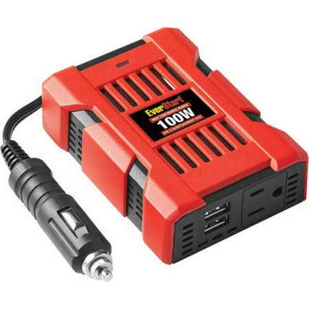 Everstart 100 Watts Vehicle Power Inverter Converter 12V DC to 110V AC - Cheap Fitting