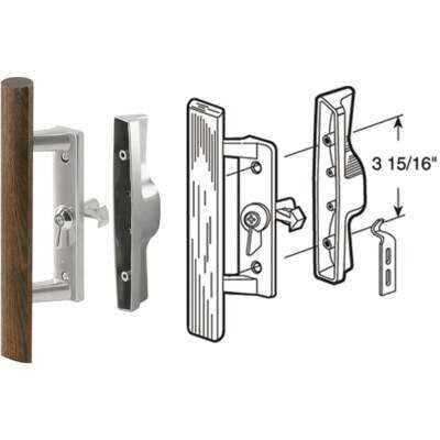Prime Line Sliding Door Handle Set C 1032 - Cheap Fitting